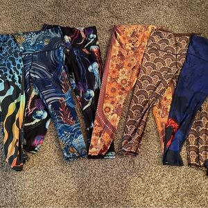 6 pairs YOGA DEMOCRACY M Capri Leggings- Great Condition